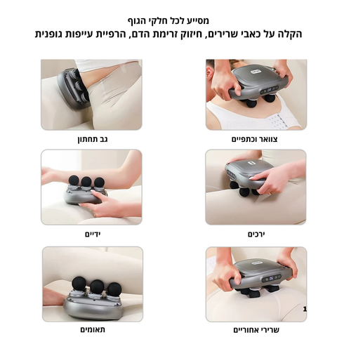 דקורבלוקס מסז׳ פרו- למניעת והקלת כאבים גב ורגליים